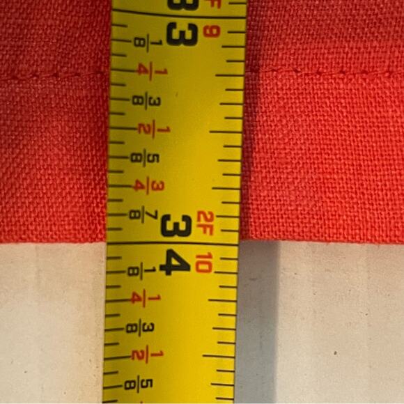 Luii Orange Pure Linen Ruffle Coastal Grandma Romantic Jacket NWOT Size S - Picture 12 of 12